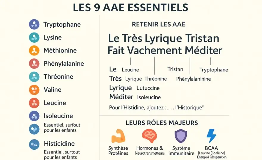 Acides aminés essentiels - Le guide complet pour votre santé