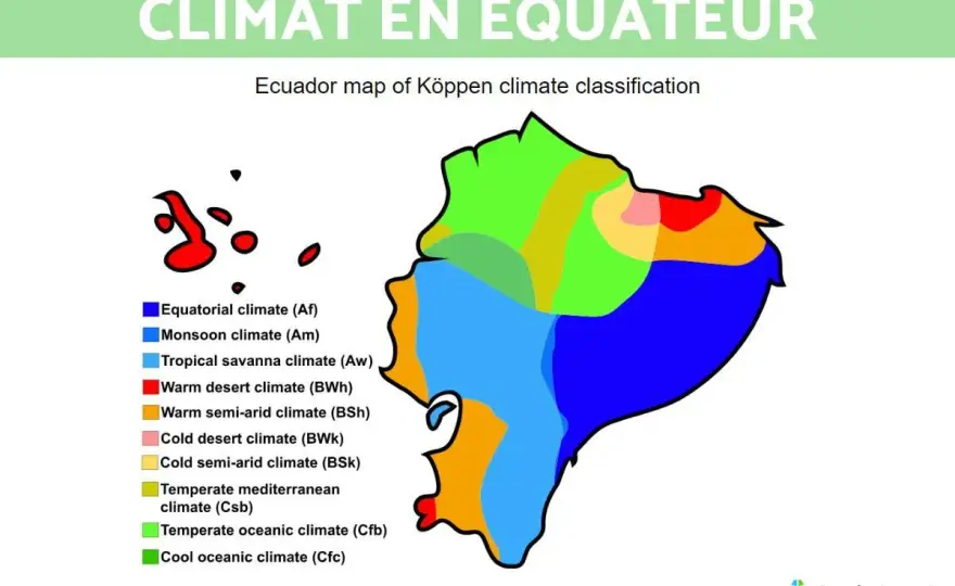 Carte de l'équateur - Comprendre la latitude 0° et le climat